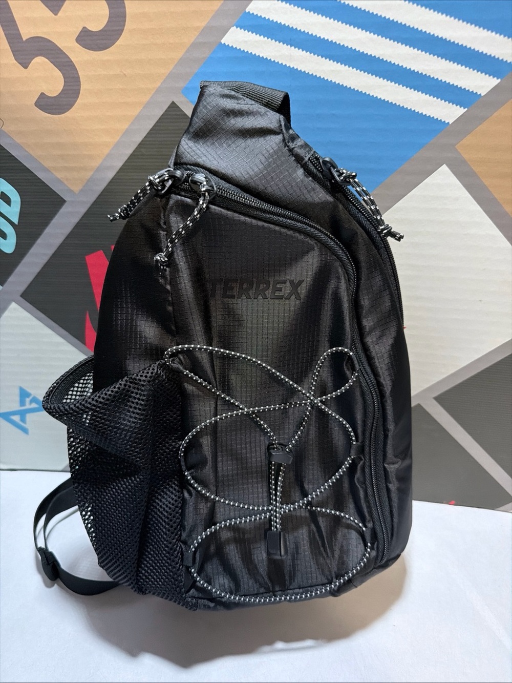 adidas TERREX Multi Utility Sling Crossbody Bag Black Zip Adjustable Strap Uni